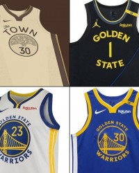 美媒晒勇士2025-26赛季球衣谍照 蓝白黑色调保留经典元素